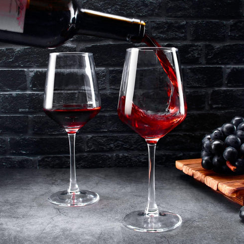 Long Stem Wine Glasses Set of 8, 12oz Clear Red/White for Party, Wedding and Home......