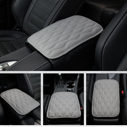 Amiss Auto Center Console Pad, Universal Waterproof Armrest Seat Box Cover, Leather Auto Armrest Cover Protector for Most Vehicles, SUV, Truck, Ca...