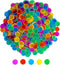 SEETOOOGAMES Magnetic Bingo Chips Counters - 500 Pieces Transparent Counting Game Chips - Clear Plastic Math Markers for Classroom - Mixed color...
