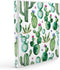 3 Ring Binder I Inch, Cute Round Three Ring Binder Organizer with 2 Storage Pockets for Women - Watercolor Cactus...