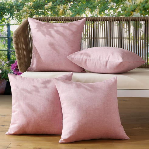 OTOSTAR Outdoor Waterproof Throw Pillow Covers Garden Decorative Cushion Case Pillow Covers Square Outdoor Pillowcases Patio Pillows for Couch Sof...