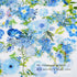 EAMOTOL Vintage Aesthetic Floral Journals Stickers - 100PCS PET Transparent Blue Flowers Plant Materials Scrapbooking Supplies for Daily Planner B...
