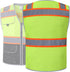 JKSafety Hi-Vis Safety Vest for Men&Women High Visibility Reflective Mesh Construction Work Vest Multi-Pockets PPE ANSI/ISEA compliant (189-Yellow...