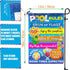 Pool Rules Signs and Decorations Outdoor, Summer Garden Flag Double Sided Burlap 12x18Inch...