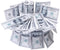 50 PCS Edible 100 Dollar Bill Image Cupcake Toppers Made of Wafer Paper Fake Money Cake Decoration for Baby Shower Birthday Anniversary Party Supp...