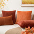 Kevin Textile Set of 2 Fall Pillow Covers Solid Supersoft Corduroy Handmade Decorative Velvet Throw Pillow Cushion Cover for Seasonal Autumn, Burn...