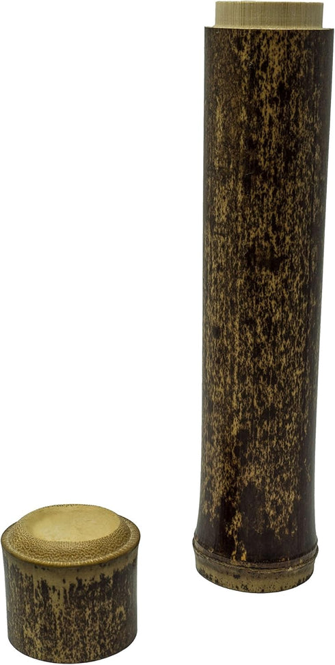 Unique Black Bamboo Storage Tube - Eco Friendly & Hand-crafted | Portable, natural toothbrush case - perfect for storing coffee beans, all kinds o...