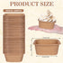 Whaline 100Pcs Parchment Square Cupcake Liners Kraft Paper Square Baking Cups Natural Color Cupcake Wrappers for Wedding Birthday Baby Shower Part...