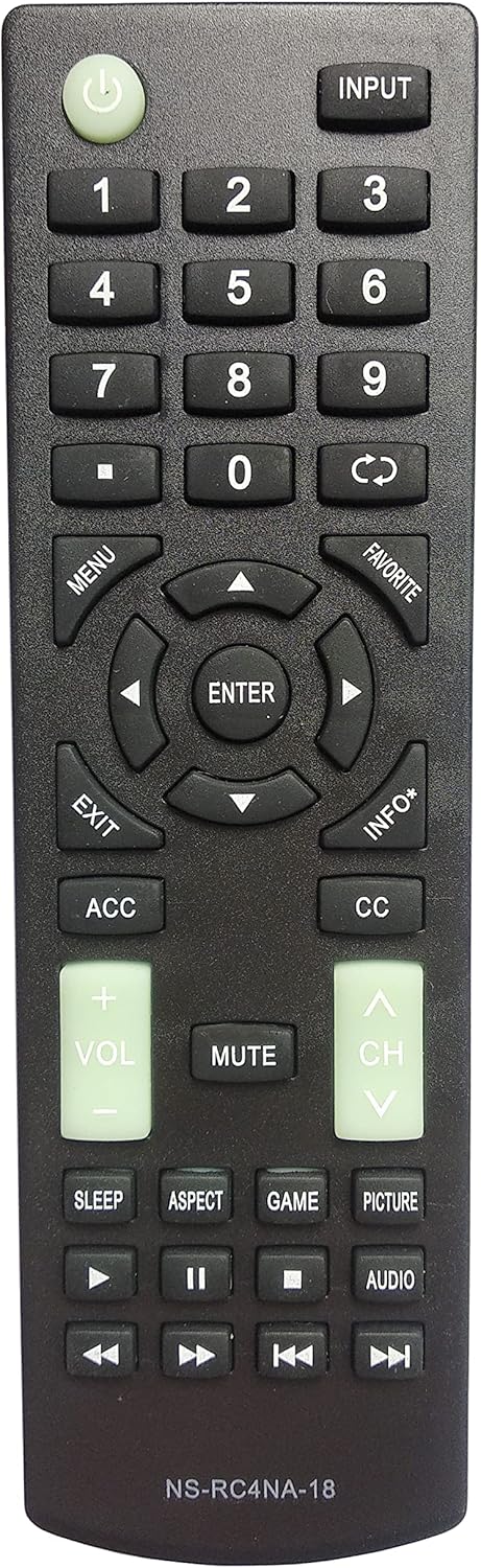 Universal Remote Compatible for Insignia NS-19D310NA19 NS-39D310NA19 NS-40D510NA19 NS-50D510NA19 TV Remote Control...
