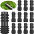 Drip Irrigation Fittings for 1/2 inch Irrigation Tubing(0.60"-0.63" OD), 12 Pieces End Plug Barbed Connectors, End Caps Plastic Plug Nuts for 1/2"...