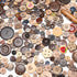 about 400 wood coconut shell button resin buttons, sewing DIY craft buttons, hand-painted decorative buttons...