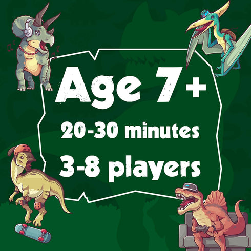 Save The Dinosaurs Card Game | Fast-Paced Dinosaur Games for Kids 8-12 | Non-Elimination Dinosaur Board Game for Family Game Night...
