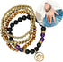 SPUNKYsoul Lotus New Beginnings Bracelet Hematite Amethyst and Lava for healing Stack Bracelet Set Collection...