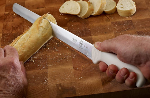 Mercer Culinary Ultimate White 12" Wavy Edge Slicer Knife...