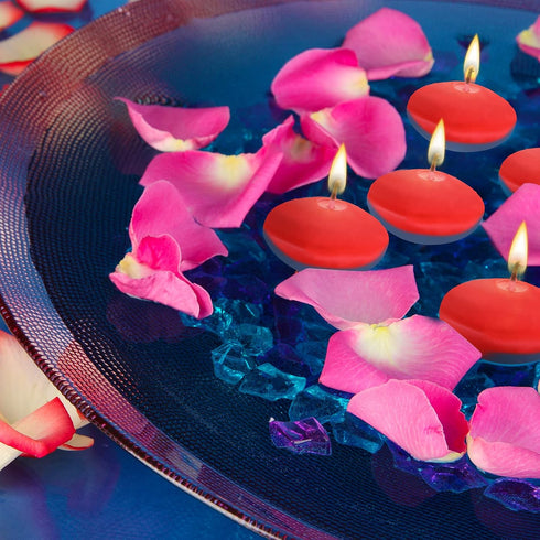 Nuanchu 20 Pcs Floating Candles Centerpieces for Wedding 1.5 Inch Small Unscented Floating Candles Decoration for Wedding Party Thanksgiving Hallo...