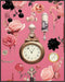 Posterizer 1 pcs-vintage watches , flowers-pink girly collage-Abstract & Modern Art-Floral & Botanical Art-Gift for Art Lovers- UNFRAMED Wall Art...