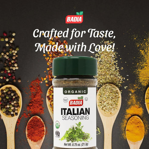 Badia Organic Italian Seasoning 0.75 oz – Aromatic Herbs for Italian Recipes...