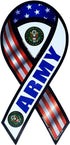 United States Army 2 in 1 Ribbon Magnet, Made in USA...