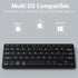Doohoeek Universal Bluetooth Keyboard for Samsung Galaxy Z Fold, iPads, Tablets and Phones, Dual Bluetooth Mini Keyboard with Any-Angle Kickstand ...