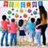 77 Pcs Bulletin Board Decorations, Back to School Welcome Banners,Motivational Cutouts Classroom Decor for School Holiday Bulletin Board (Apples)...