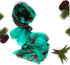 Millie & Boo 100% Brown & Green Marble Silk Scarf ladies scarf wrap silk shawl...