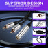 PNGKNYOCN 6.35mm to 2RCA Audio Cable, 1/4" TRS Female Stereo Jack to Dual RCA Male Plug Y Splitter Adapter Cable for Guitars?Speaker,Home Stereo S...