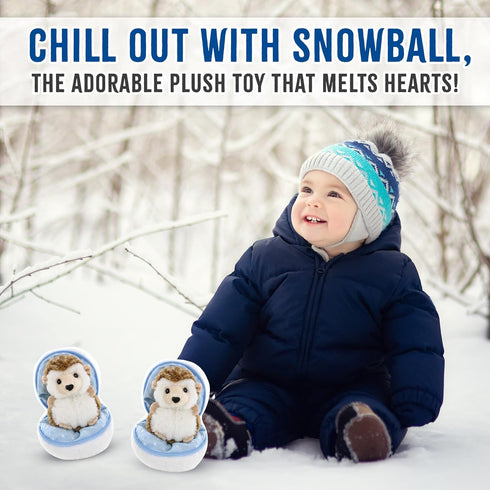 Snowball Stuffed Surprise Zip Up Stuffed Animal – 6 inch Cute & Soft Plush Animal Toy – Perfect for Friends and Family All Ages Christmas Thanksgi...