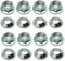 Specbolt Lug nut Set for Yamaha Honda Kawasaki Suzuki and KTM Sport and Utility ATVs...