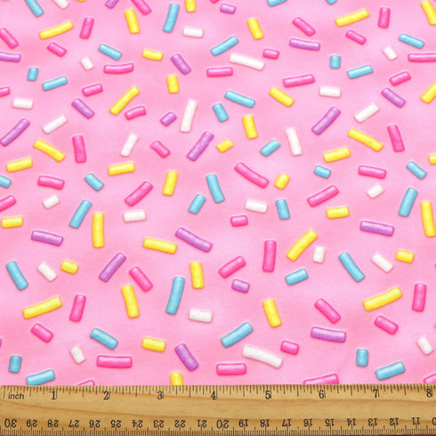 David Angie Candy Printed Double Brushed Polyester Fabric Soft Smooth 4 Way Stretch Knit Fabric by The Yard for Dress Sewing (Pink)...