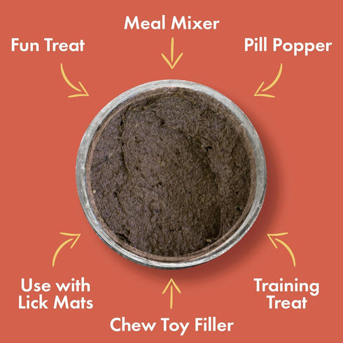 Visionary Pet Foods Meat Spread for Dogs - Lamb Recipe - The Healthy Dog Treat - Alternative to Dog Peanut Butter - Use on a Dog Food Mat - Dog Tr...