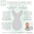 SwaddleDesigns Transitional Swaddle Sack, Arms Up Half-Length Sleeves & Mitten Cuffs, Swaddle for Newborn Transition to Baby Sleep Sack Wearable B...