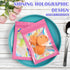 JETMORE 100 PCS Mylar Bags, Pink Holographic Bags, Smell Proof Bags, Resealable Bags for Small Business, Sealable Bags for Packaging, Foil Pouch B...