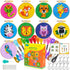 Ecoofor 9 Sets Jungle Animals Cross Stitch Kits for Kids 7-13 embroidery kit for kids Backpack Charms Cross Stitch Kits for Beginners Christmas gi...