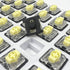 GATERON KS-33 Low Profile Banana Keyboard Switches,Tactile 3-Pin 65gf RGB LED Factory Pre-lubed Key Switches for MX Mechanical Keyboard (Banana 72...