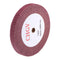 uxcell 200mm x 25mm 320 Grit Non-Woven Polishing Burnishing Wheel Abrasive Cloth Nylon Wire Drawing Flap Wheel for Stainless Steel Metal Red...