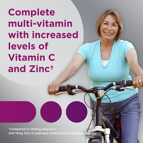 Centrum Silver Women's Multivitamin for Women 50 Plus, Multivitamin/Multimineral Supplement with Vitamin D3, B Vitamins, Non-GMO Ingredients, Supp...