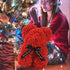 LINKLO Rose Bear Rose Teddy Bear -10 inch Artificial Rose Flower Bear, Gift for Wedding, Mothers Day and Anniversary, Including Transparent Gift B...