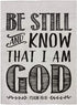 Christian Biblical design Double Sided Burlap Garden Flag 12.5"x18", Be Still and Know that I am God - Psalm 46:10...