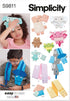 Simplicity Children's Warm or Cool Packs and Covers Sewing Pattern Kit, Design Code S9811, One Size, Multicolor...