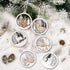 Winter Wonderland Ornaments for Christmas Tree - 6 Pack Christmas Wooden Ornaments for Winter Xmas Holiday Tree Decorations...