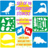 Dinosaur Stencils for Painting Large Animal Stencils for Kids Washable Stencil Set Drawing Stencils Kids Stencils Art Stencils Plastic Stencils fo...