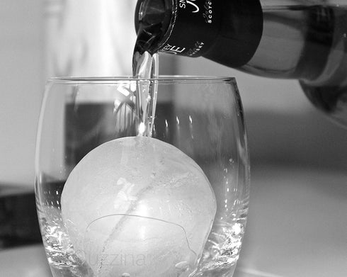 Silicone Ice Molds Set of 2 - Circle Ice Cube Molds for Large Round Ice Balls - Ideal Sphere Shaped Big Ice Balls for Whiskey, Bourbon, Scotch, an...