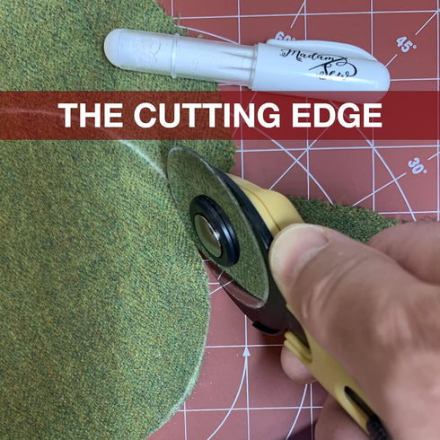 Madam Sew 28mm Rotary Cutter for Fabric | Precision Cloth Cutting Tool with Tungsten Steel Blade and Safety Guard | for Sewing, Arts & Crafts with...