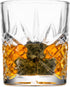 Godinger Whiskey Glass and Whiskey Stones, Gift Set Includes Old Fashioned Whiskey Glasses, 6 Whiskey Rocks Chilling Stones and Storage Pouch, Gif...