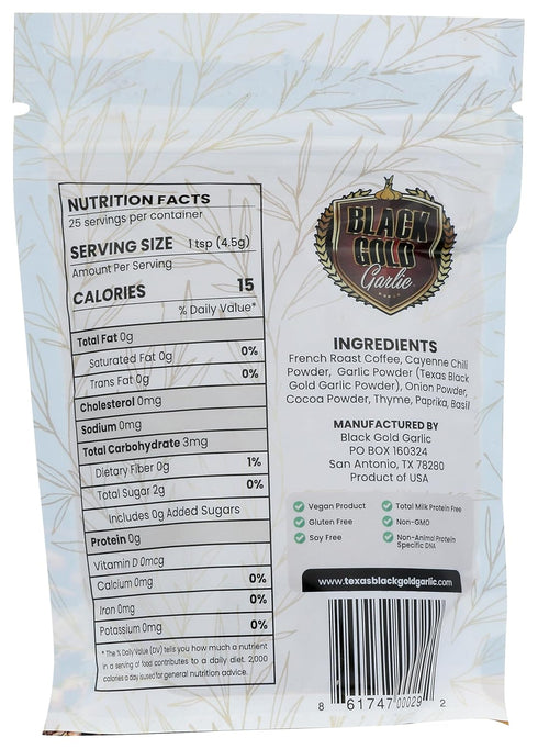 Texas Black Gold Garlic Coffee Blackening Spice...