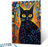 Gond Painting of a Kitten Paint by Numbers Kits 16x20 inch Canvas DIY Oil Painting for Kids, Students, Adults Beginner with Brushes and Acrylic Pi...