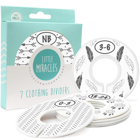 Baby Closet Size Dividers - 7X Boho Nursery Closet Dividers for Baby Clothes - Bohemian Nursery Decor - Baby Closet Dividers for Boy or Girl - [Bo...