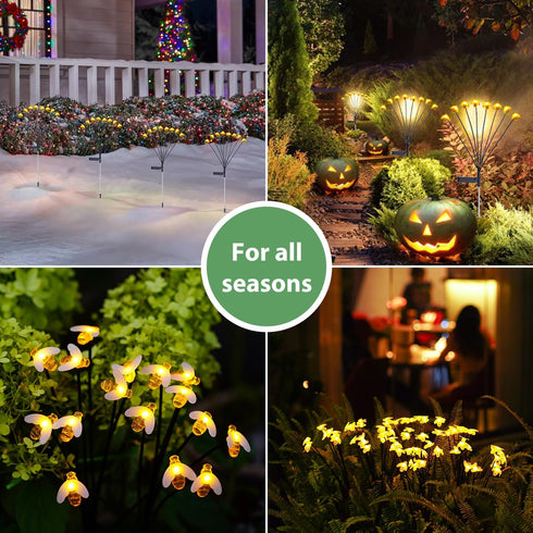 Nacome Solar Garden Lights for Outside – Solar Swaying Light Waterproof for Garden Decor,Outdoor Yard Patio Landscape Decoration, Waterproof Solar...