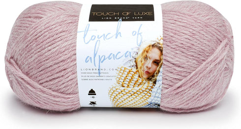 Lion Brand Yarn (1 Skein) Touch of Alpaca Yarn, Blush......