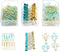 Gold Blue Binder Clips and Paper Clips Set (3-in-1 Boxed), for Office School Supplies Teachers Classroom Daily use...